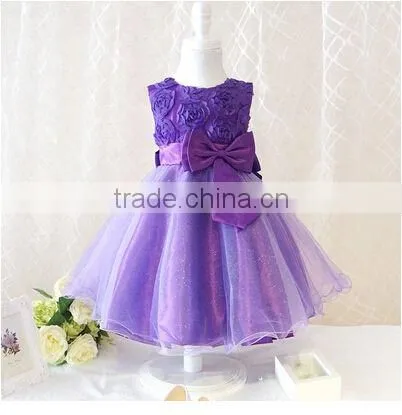 2015 New Arrival NOVA Fashion Cute Flowers Girls Dress Red Princess Tulle Dresses Children Clothes for Girls photo-5