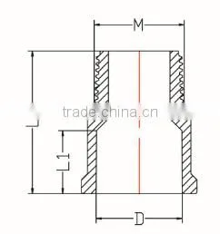 HIGH QUANLITY MALE COUPLING OF PVC DIN STANDARD FITTINGS FOR WATER SUPPLY photo-2