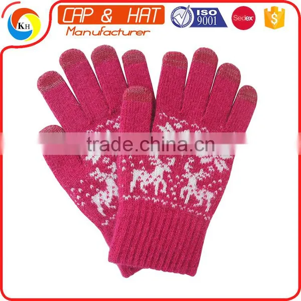 Hight Quality New Gift Touch Screen Glove Smart Touch Gloves Customized Knitted Winter Touch Screen Glove photo-6