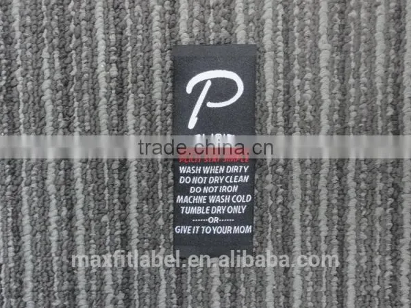 High Quality Custom Mitre Fold Main Woven Label for Clothing photo-6