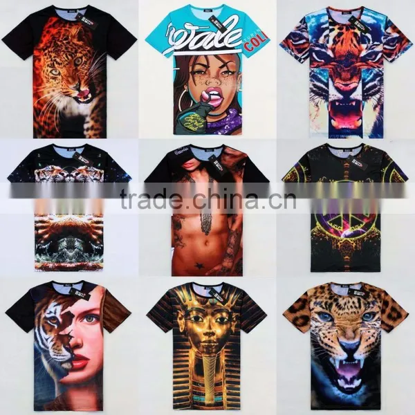 Full Over 3d Printing High Quality Short Sleeve Summer T-shirt photo-5