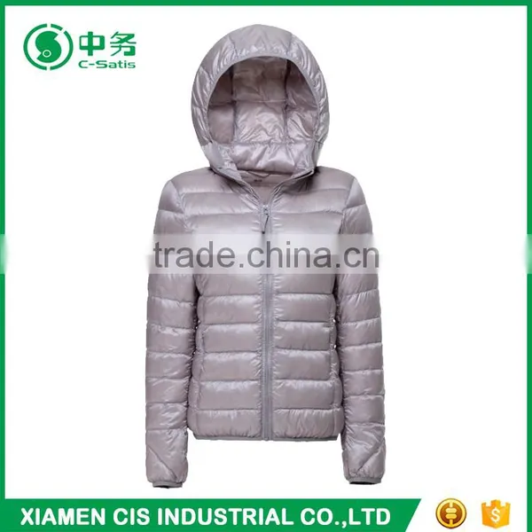 Morden Design Short Style Women Duck Down Feather Jacket for Winter photo-4