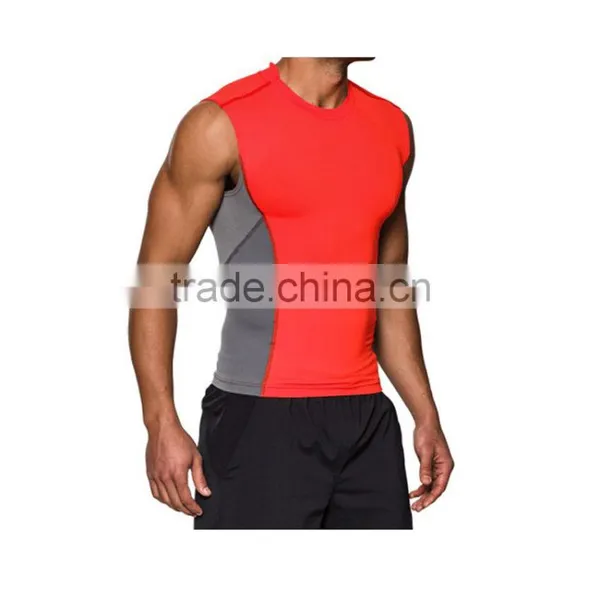 Mens Custom Breathable Dri-fit Polyester Fitness Gym Singlet photo-3