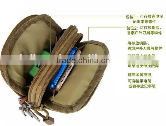 2016 Mutifunctional Oxford Camouflage Outdoor Sport Running Waist Tool Bag photo-2