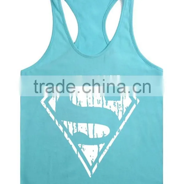 Superman Gym Singlets Mens Tank Tops Wholesale,Bodybuilding Equipment Fitness Men's Gym Stringer Tank Top Sports Clothes photo-2