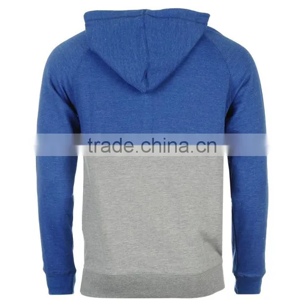 Custom Designs Two Color Plain Cotton Hoodie For Men photo-2
