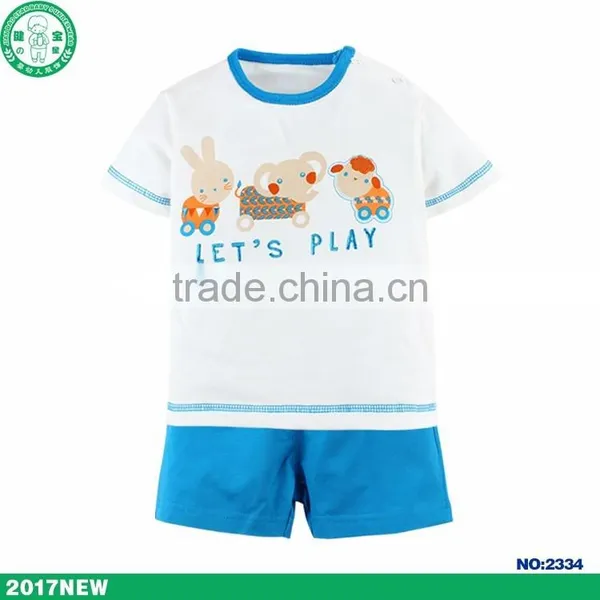 Baby Boy Clothes Cute Baby Boy Short-sleeved Cotton Suits photo-2