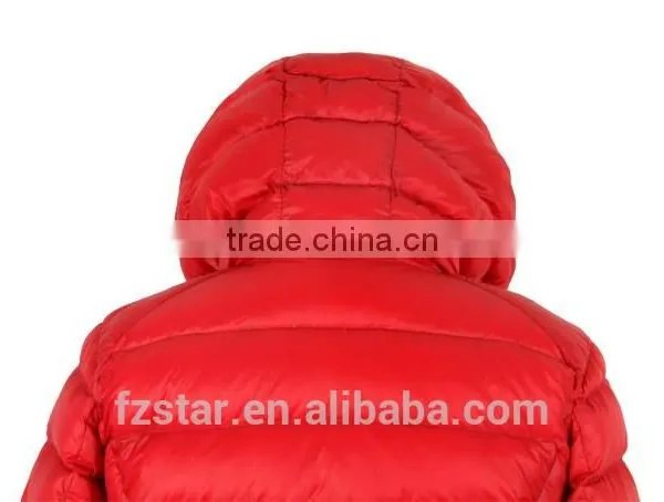 New Fashion Slim Winter Hoody Red Ultralight Women Goose Down Jacket W1097 photo-5
