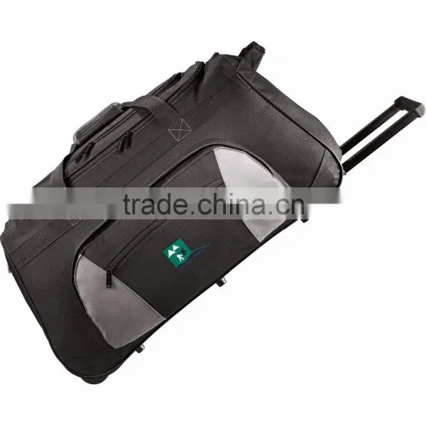 Excel 26" Wheeled Travel Duffel Bag - Features a Hideaway Wheeled System With a 14" Telescoping Handle and Comes With Your Logo. photo-2