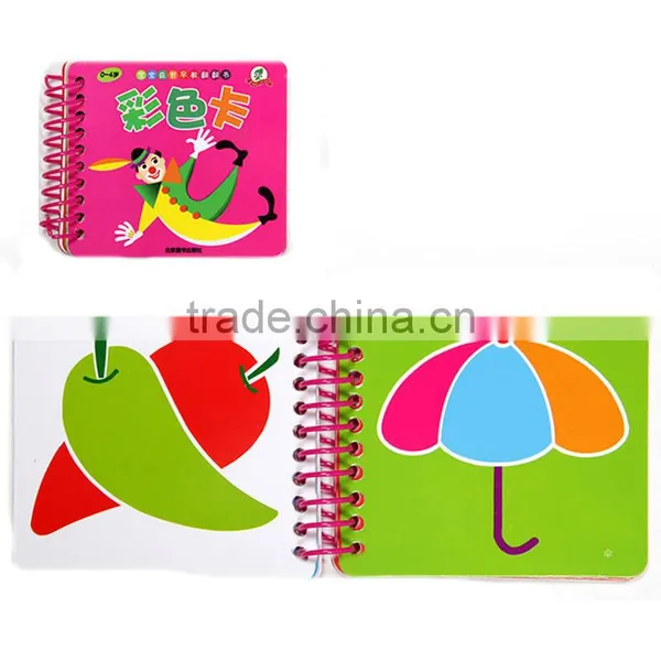 Custom Wire-o Book Printing Cheap Children Alphabet Learning Card Lamination Cover Book photo-4