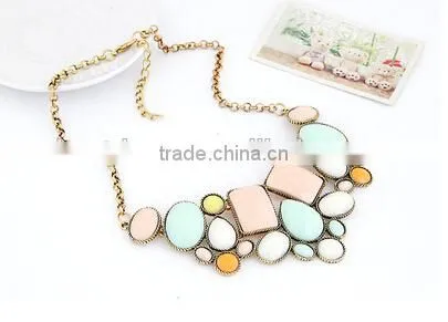 CHARM CRYSTAL FLOWER CHOKER CHUNKY STATEMENT BIB PENDANT CHAIN COLLAR NECKLACE photo-5