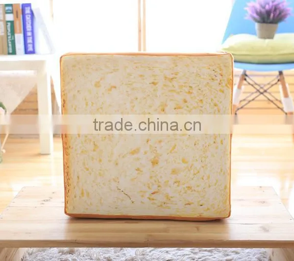 Amazon Hot Selling Soft Cat Sponge Cushion Bread Fruits Printing Pillow photo-3
