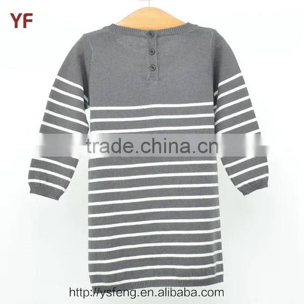 Girls Knitting Pattern Fancy Sweater Dress For Children photo-3