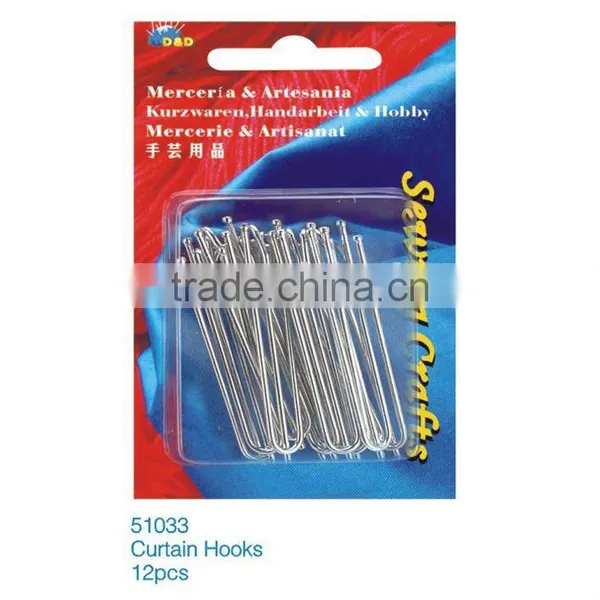 D&D Metal Curtain Hooks (No51033)