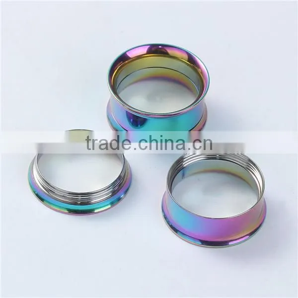 18mm Stainless Steel Ear Stretcher Expander Cylinder Multicolor China Body Jewellery photo-3