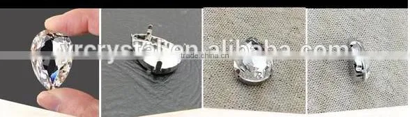 ab Aurora Crystal Beads Sew on Beads With Claw Settings for Wedding Dress photo-3