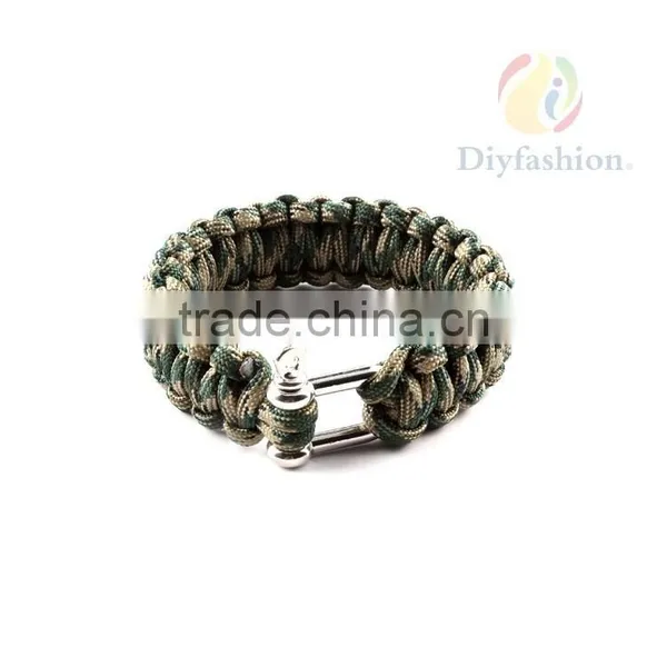 Outdoor Survival Bracelet Paracord, Handmade Bracelet For Men Women PC6013-3 photo-2