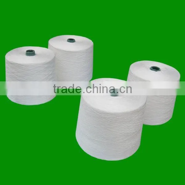 100% Raw White Spun Polyester 30s/3 Sewing Thread