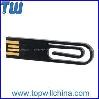 Plastic Paper Clip 16GB Usb Flash Drive Color Design