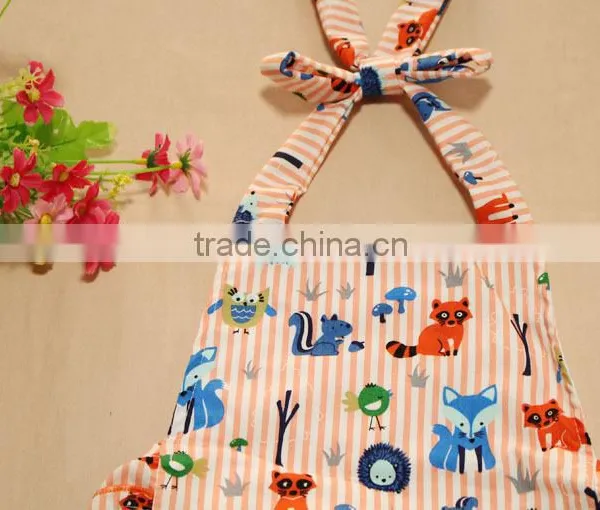 Animal Printed Toddler Ruffle Romper Dress photo-4