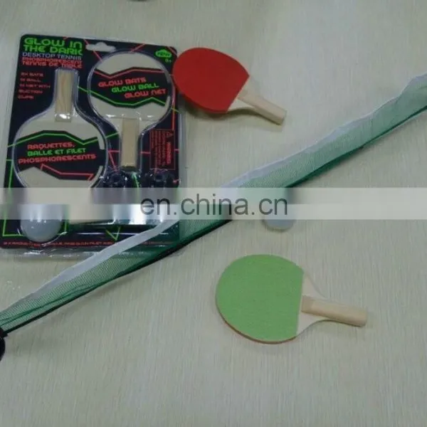 Glow in the Dark Indoor Mini Desktop Table Tennis Racket photo-2