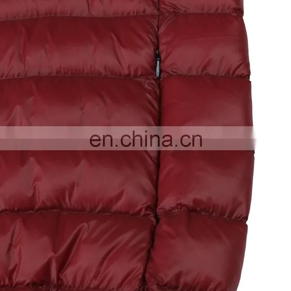 100% Polyester Filling Red Custom Winter Nylon Padding Jacket for Men photo-5