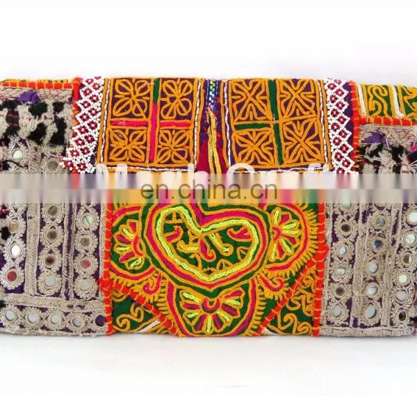 INDIAN BANJARA HIPPIE CLUTCH TRADITIONAL BOHEMIAN ETHNIC PURSE-AFGHANI BANJARA COIN CLUTCH PURSE photo-4
