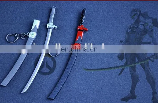 OW Overwatch Genji Game Cosplay Knife Keychain,movie Star Metal Keychain photo-2