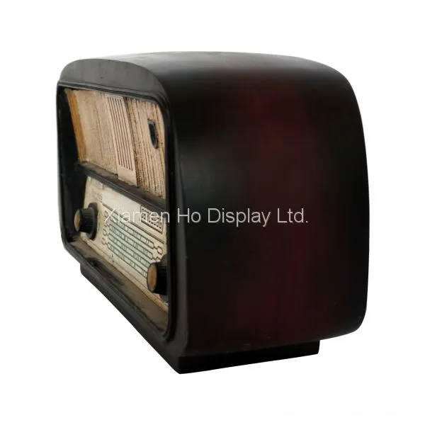 Ho Display Custom Vintage Crafts Home Decoration Resin Radio Visual Merchandising Props photo-3