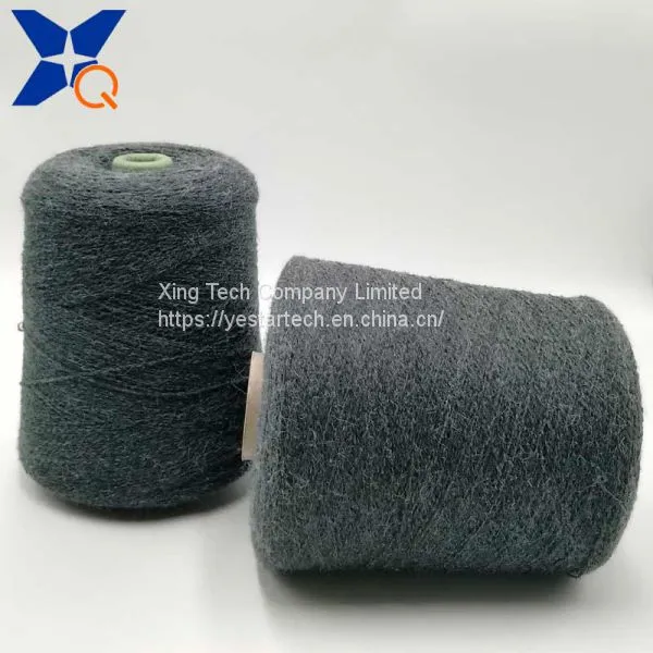Clamp Design and Color Black Carbon Inside Filaments 200D Twist With 3 Plies Nm30 100% Bulky Acrylic Staple Fiber for Conductive-XT11760 photo-2
