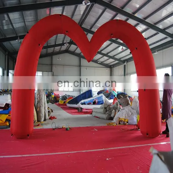 Top Quality Inflatable Red Heart Shape Wedding Arch/Inflatable Entrance Archway For Sale photo-2