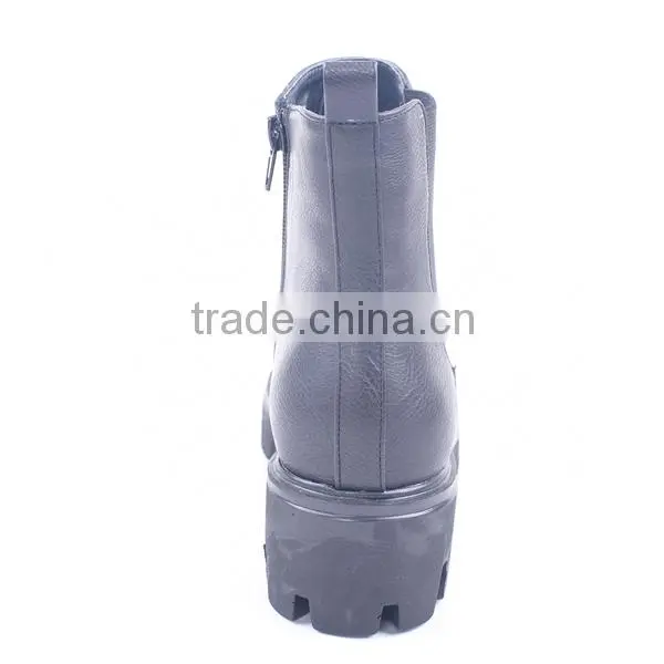 High Platform Elastic Band Workman Lightweight Security Safety Garden Zipper up Boots photo-5