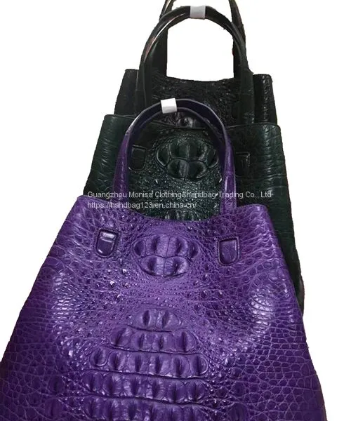 Crocodile Leather Large Bag Women's Bag Leather 2022 New Large-Capacity Bucket Bag Luxury Shoulder Messenger Handbag photo-5