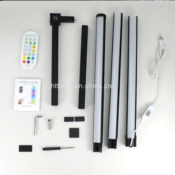 Music Sync Modern Smart Corner Floor Lamp Dream Color RGBIC USB Led Pixel Strip Kit For Home Decoration photo-2
