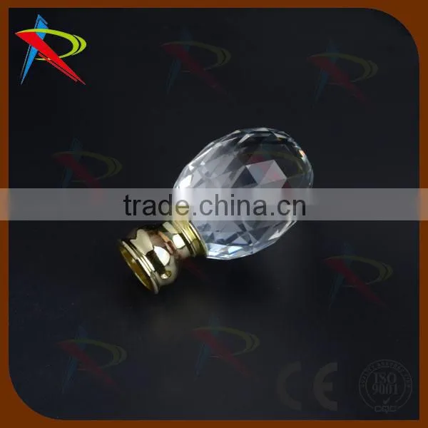 Adjustable Modern 19mm Metal Meeting Room Window Curtain Pole Finial photo-4