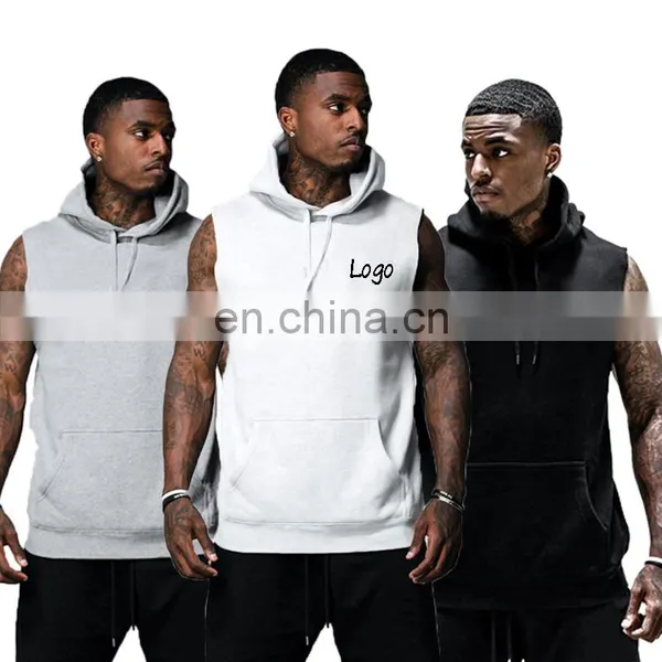 Fitness Clothing Custom Men Short Sleeve Gym Hoodies Wholesale Half Sleeve Hoodie