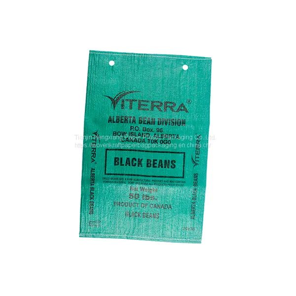 Recycled PP Woven Sand Bag Green Garbage Bags,50 kg Woven Bag for Rice Harvest photo-4