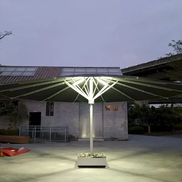 6m Diameter Extra Large Parasol Outdoor Leisure Large Center Column Garden Umbrella With LED Light Large Sun Umbrella photo-3