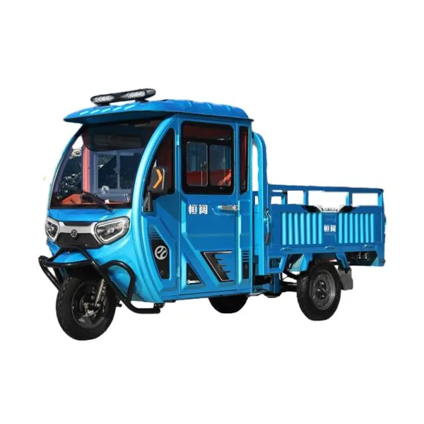 160cm 60V/72V 1000W Passenger Tricycle Semi-Closed Cargo Electric Tricycle for Delivery