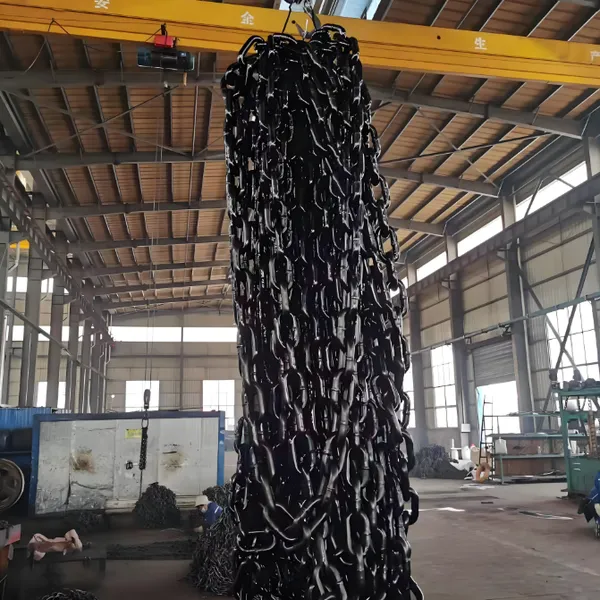 Mining Scraper Chain φ 14× 50 Manganese Steel Heat Treatment High-Strength Mining Round Link Chain photo-5