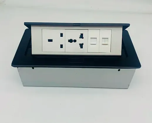 Customizable Hidden Pop Up Socket With Universal Power Outlet 2 USB Port Embedded Socket photo-3