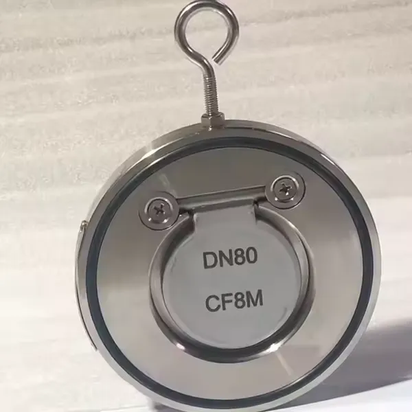 GOST 150LB Butterfly Stainless Steel Spring Wafer CF8m Single Disc Check Valve Wafer Type Round Thin DN500 Check Valve photo-3