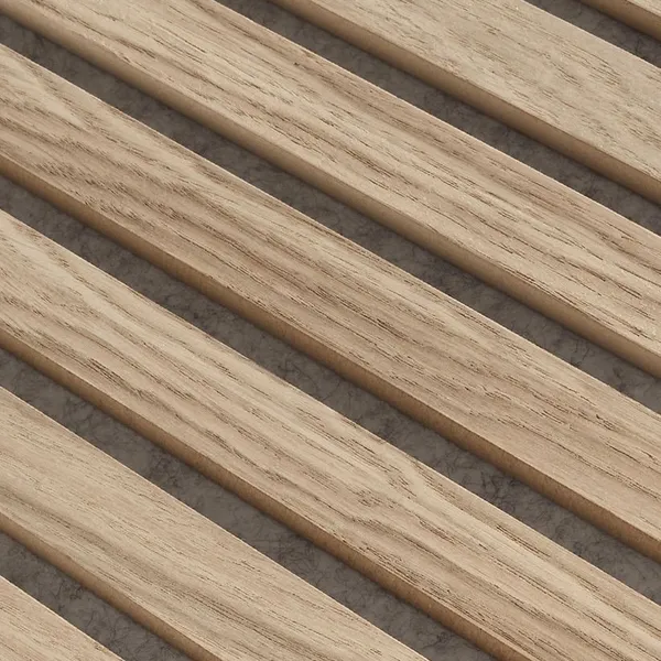 Acoustic Wooden Oak Walnut Slatted Board Panel Black/White Felt Back MDF Core Panel photo-4