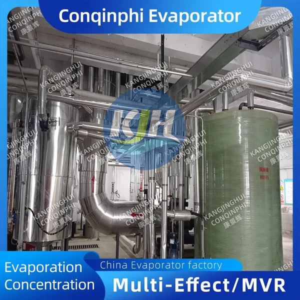Triple-effect Vacuum Evaporator Energy Saving Low Consumption Triple Stage 220V 50Hz Operation photo-2