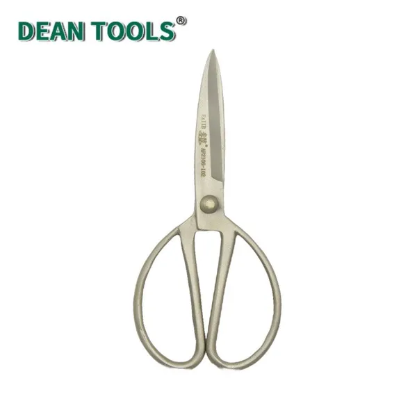 DEAN TOOLS Non-Sparking Scissors, Bronze Construction, 8 Inch, Anti-Magnetic, Spark-Free for Oil Refinery