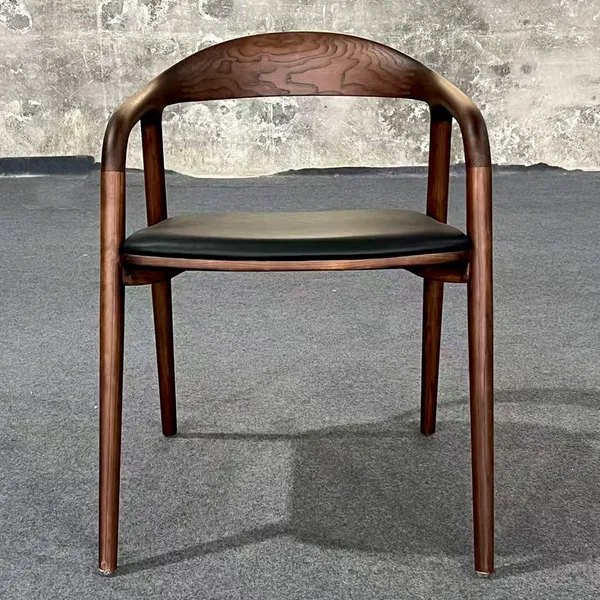 Nordic Modern Solid Wood Bar Stools Cushion LW-028S Model 1 Year Warranty for Dining Rooms Home Office Parks Bathroom Workshop