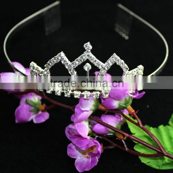 Wholesale Pageant Tiaras Crown Rhionestone Crystal Beauty Pageant Crowns photo-3