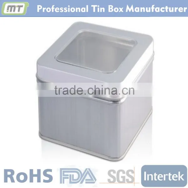 Small Square Window Tin Box Package photo-6