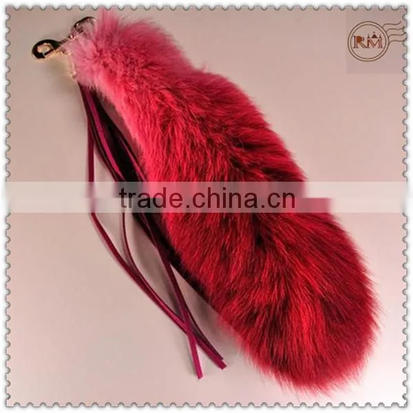Orange Color Fox Tail For Bag Accessories photo-4