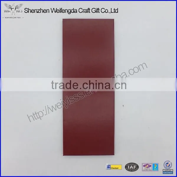 Tri-folding 4.5*11'' PU Leather Drink Menu Folder photo-2